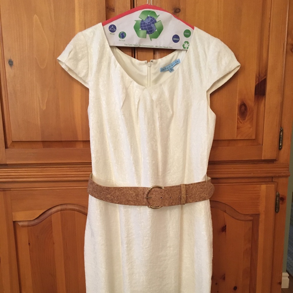 Antonio Melani Cream dress with belt